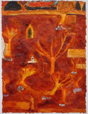 The Future
Mixed media on Nepalese paper, 28 x 20cm The Future
Mixed media on Nepalese paper, 28 x 20cm